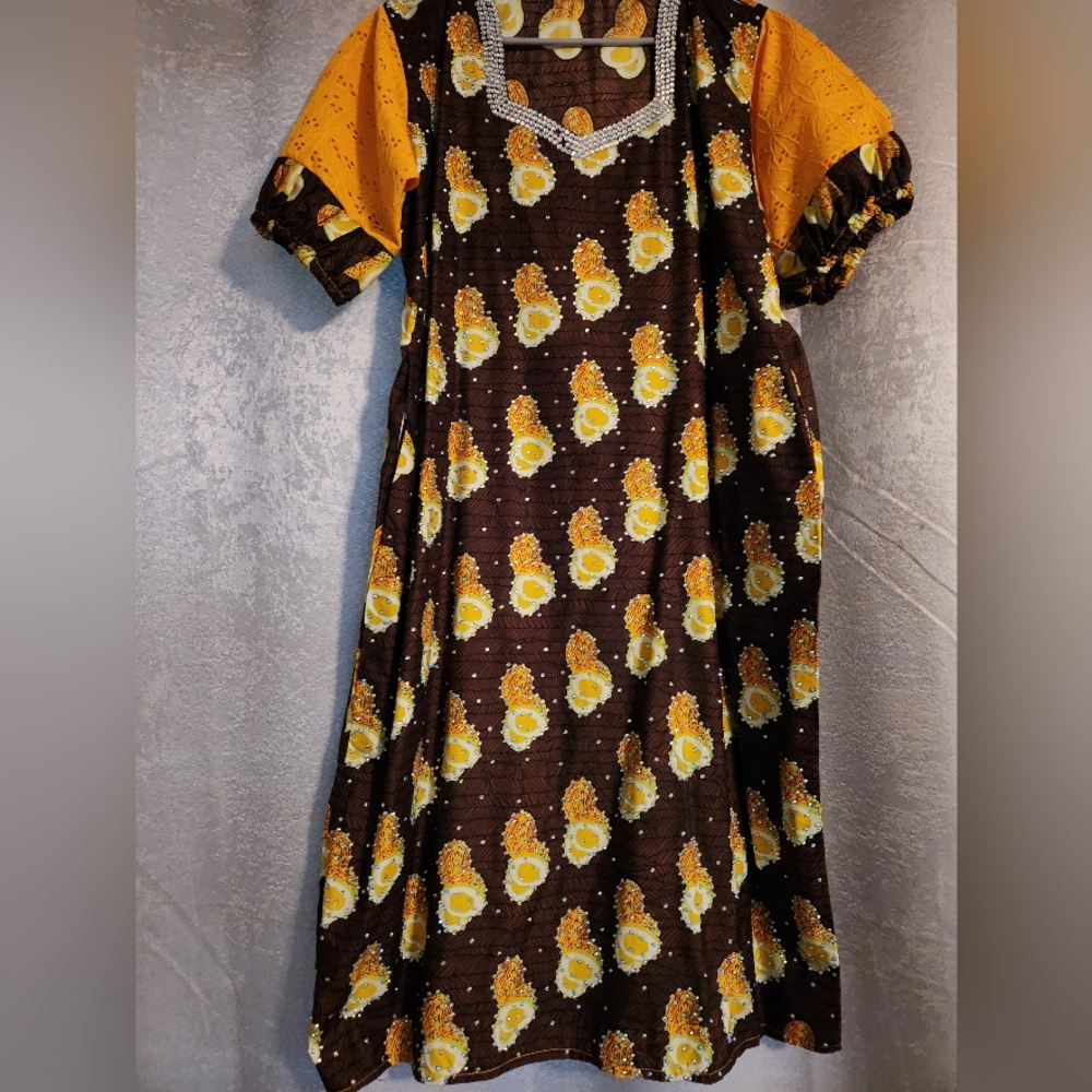 African print large dress